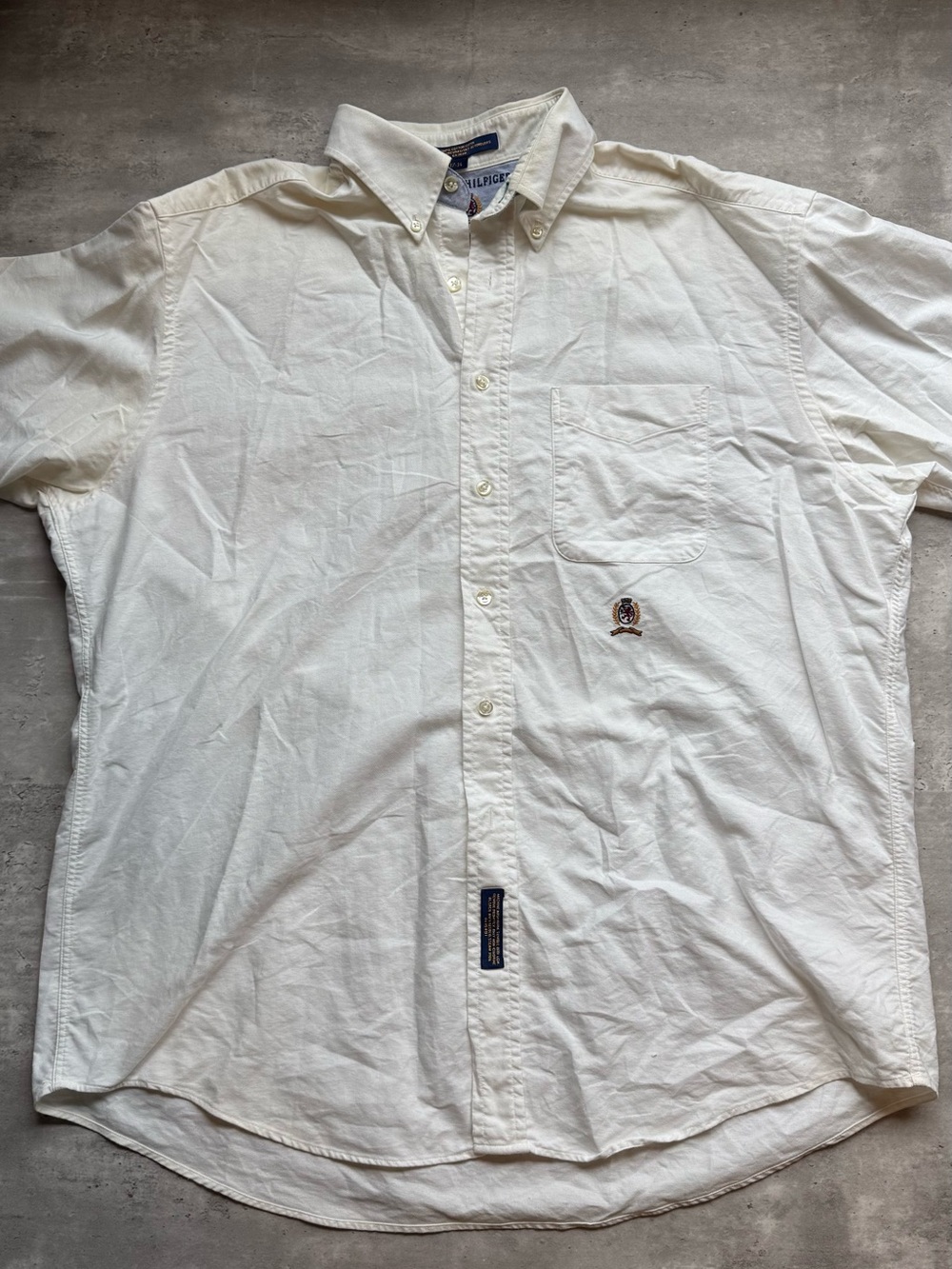 Tommy Hilfiger White Button-Down Men’s Shirt